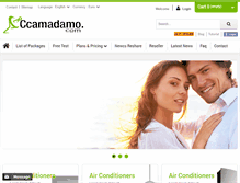 Tablet Screenshot of cccamadamo.com